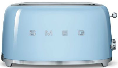 Smeg 4 Slice Blue Toaster - TSF02PBSA
