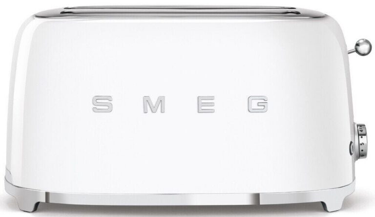 Smeg 4 Slice White Toaster - TSF02WHEU