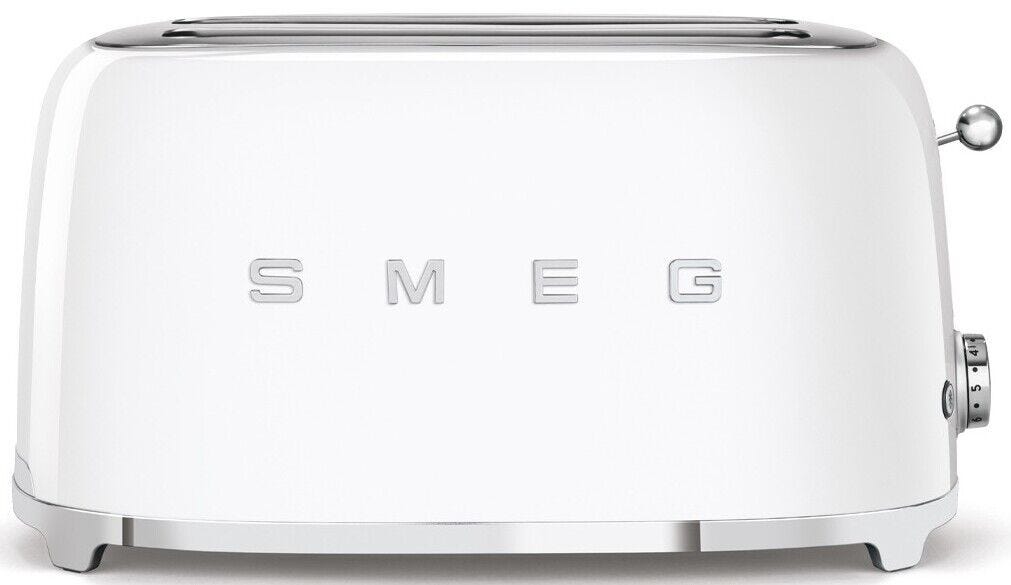 Smeg 4 Slice White Toaster - TSF02WHEU