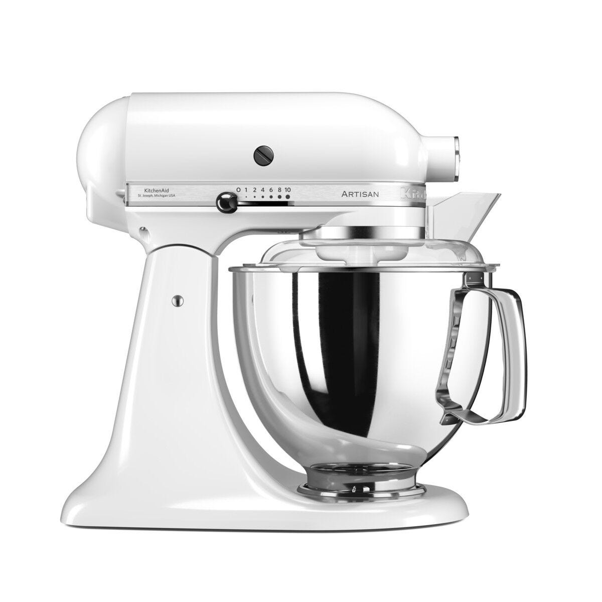 Kitchen Aid 4.8 L White Stand Mixer - 5KSM175PSEWH