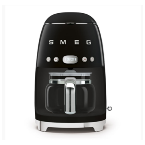 Smeg 245mm  Black Retro Drip Filter Coffee Machine - DCF02BLSA
