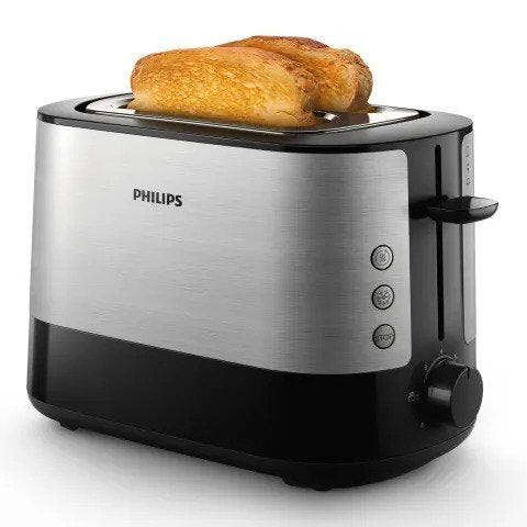 Philips Metal 2 Slice Toaster - HD2637/91