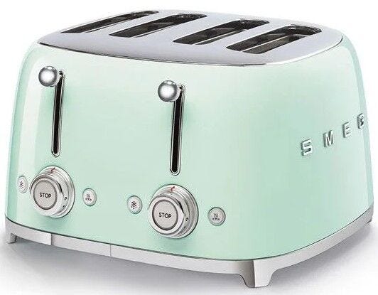 Smeg 4 Slice Pastel Green 50's Retro Style Toaster - TSF03PGSA