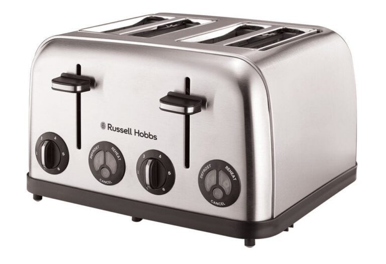 Russell Hobbs 4 Slice Stainless Steel Toaster - 13976