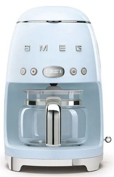 Smeg 1.25L Pastel Blue Retro Drip Filter Coffee Machine - DCF02PBSA