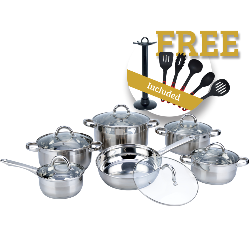 Snappy Chef 12pc Supreme Cookware Set - SSCS012