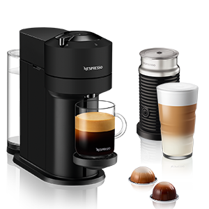 Nespresso Vertuo Next Coffee Machine With Aeroccino Milk Frother - Matte Black - 90009300