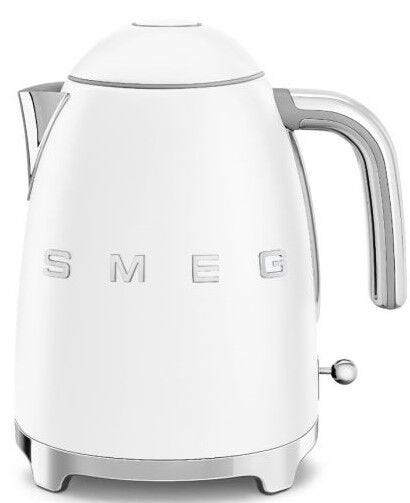 Smeg 1.7L Matte White Retro Cordless Kettle - KLF03WHMSA