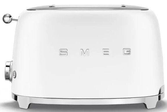 Smeg Matte White Retro 2 Slice Toaster - TSF01WHMSA