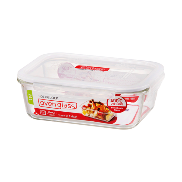 Legend Lock&Lock Euro Glass 2lt Container - LLG455