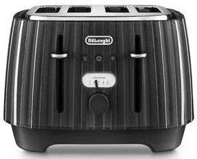 Delonghi Ballerina 4 Slice toaster (Furnace Black) - CTD4003.BK