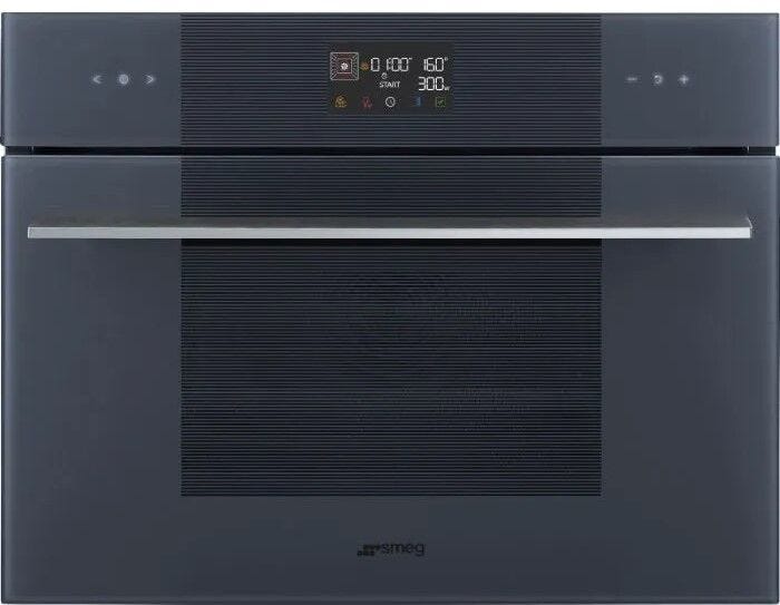 Smeg 45cm Neptune Grey Linea Combi Microwave Oven - SO4102M1G
