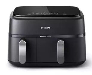 Phillips 9l Black Dual Basket Airfryer - NA351/00