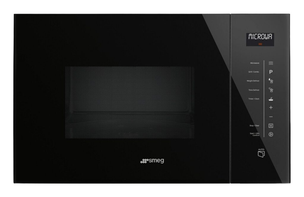 Smeg 25l Black Built-in Microwave With Grill - FMI125N