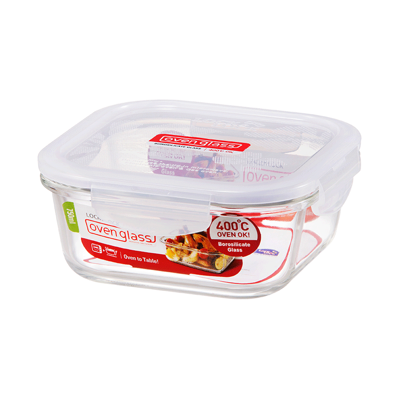 Legend 750ml LocknLock Euro Glass Square Container - LLG224