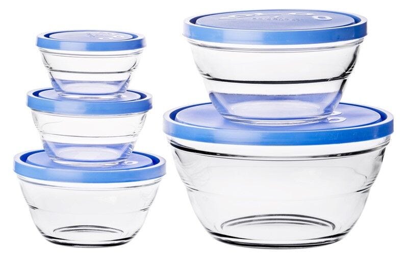 Lambada 5pc Blue Bowl Set -  14075952