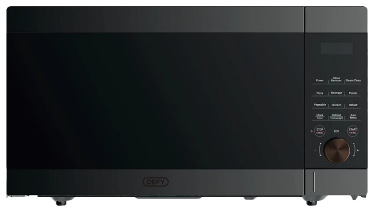 Defy 43l Black Glass Solo Microwave - DMO143