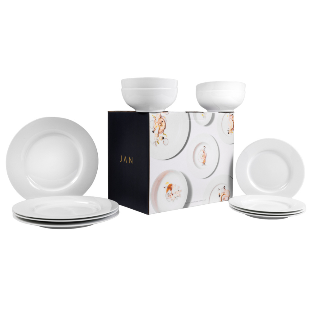 Jan 12pce White Set - JH-000001