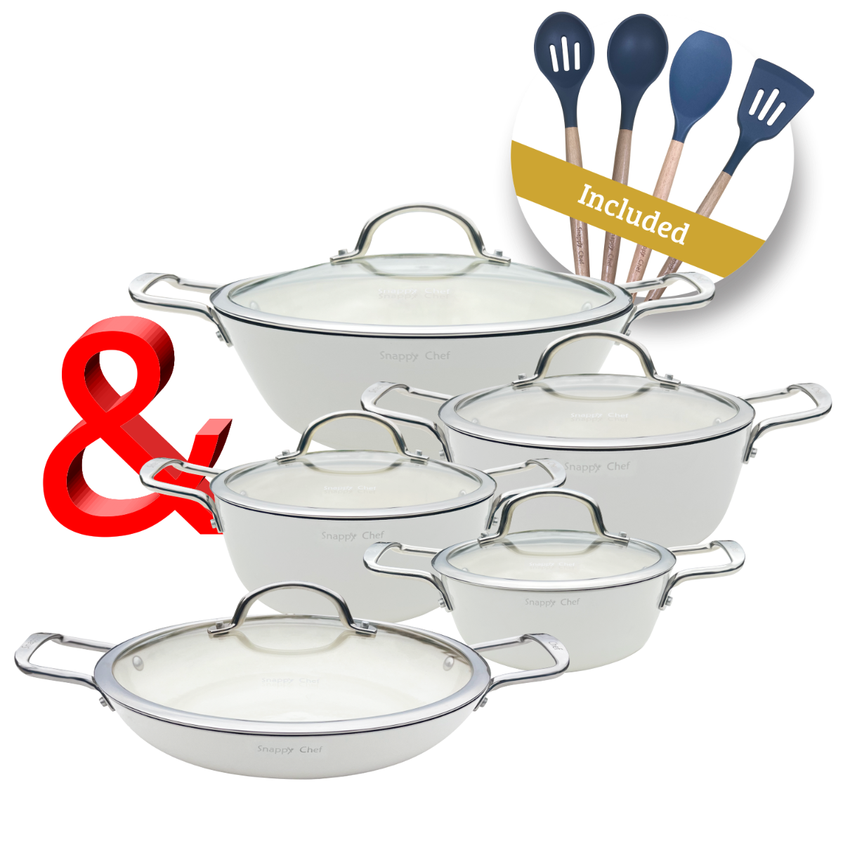 Snappy Chef Superlight Cookware Set - SCSW003