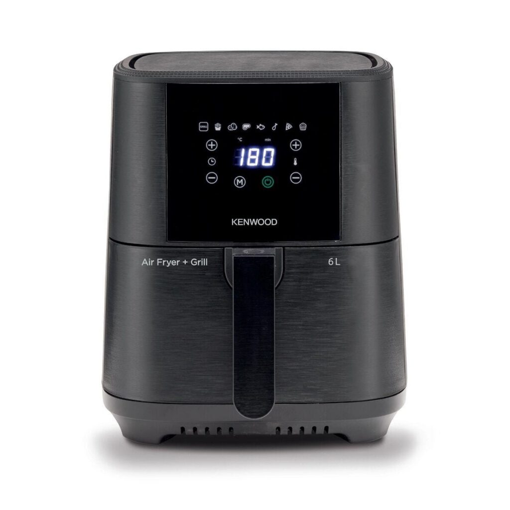 Kenwood 6L Black Single Basket Airfryer With Window - HFP60.000BK