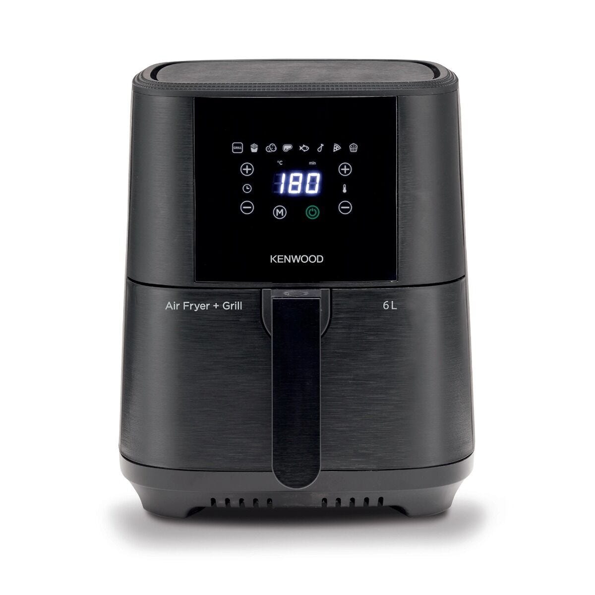 Kenwood 6L Black Single Basket Airfryer With Window - HFP60.000BK