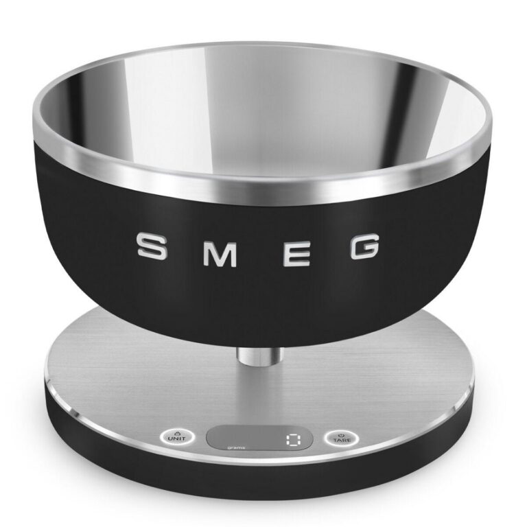 Smeg 5kg Matt Black Digital Kitchen Scale -KSC01BLMWW
