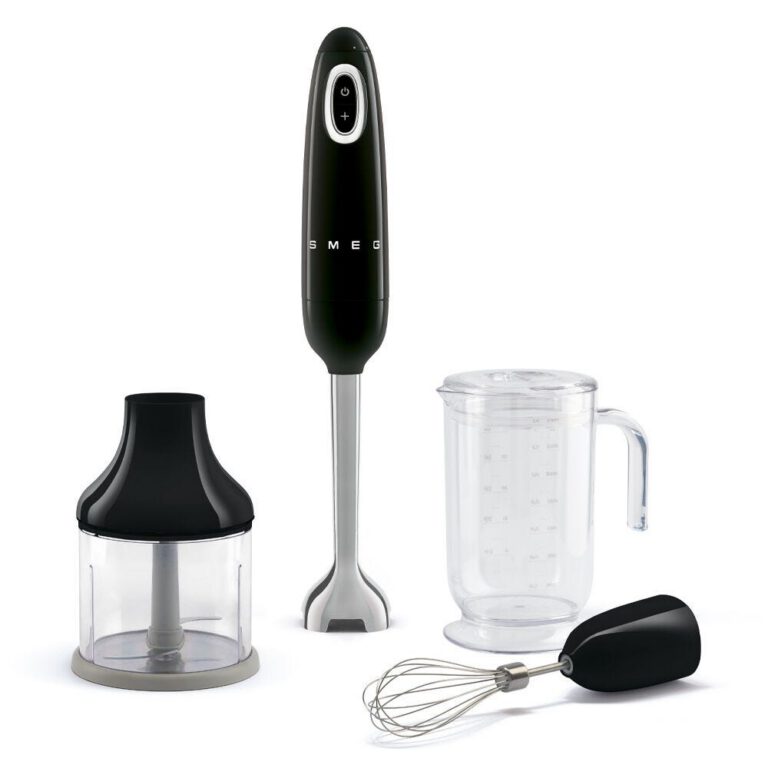Smeg Black Retro Hand Blender 700W - HBF03BLEU