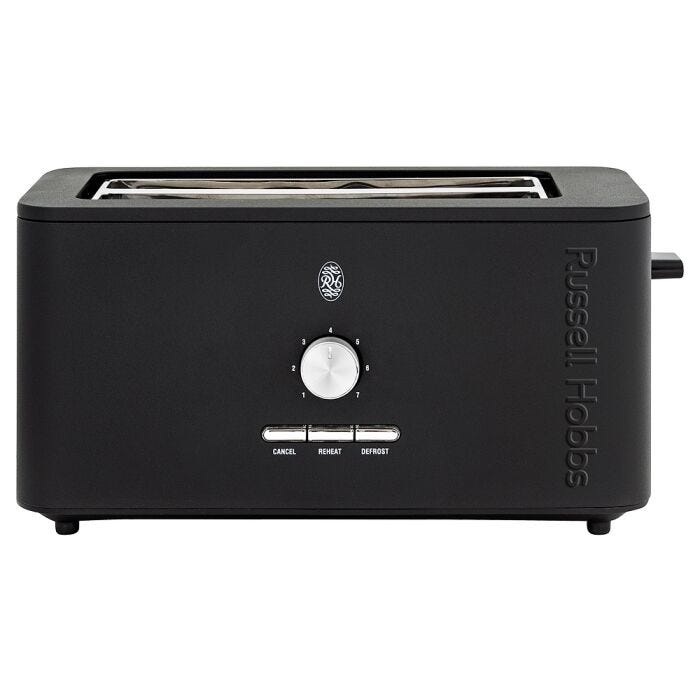 Russell Hobbs Black 4 Slice Nexus Toaster - RHPT4