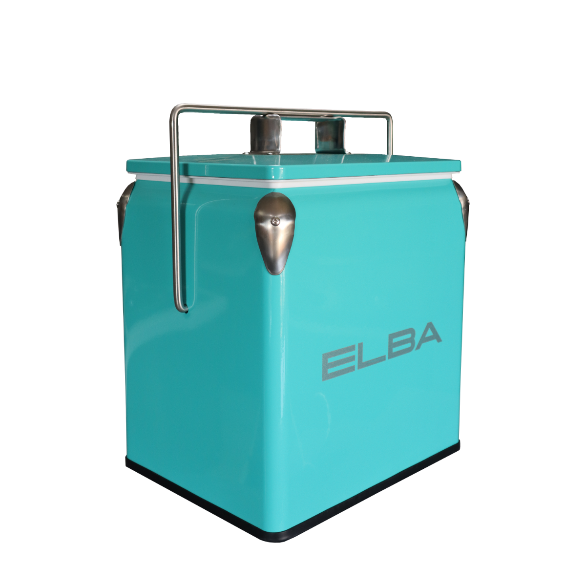 Totai 13l Mint Metal Cooler Box With Handle & Lid - 05/MCB-M