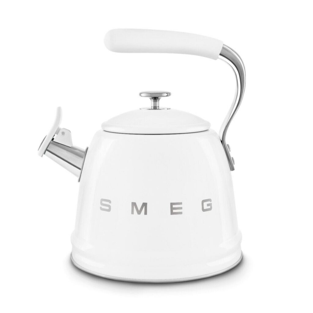 Smeg 2.3L White Whistling Kettle - WKF01WH