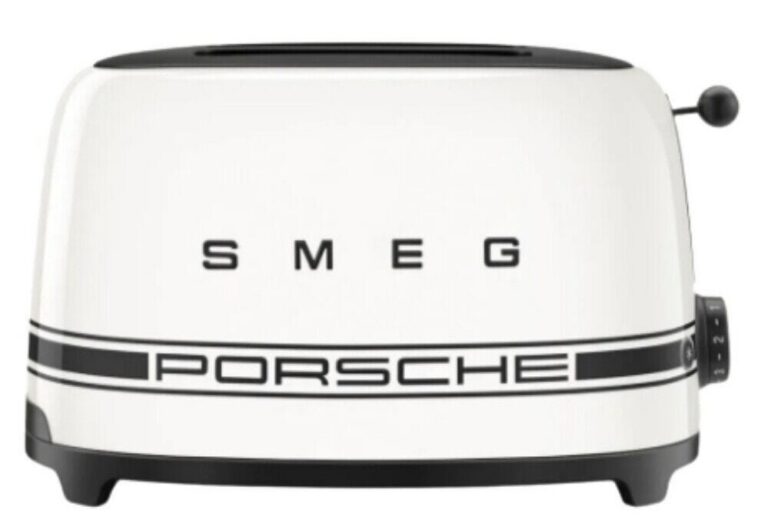Smeg Porsche Carrara White 2 Slice Toaster - TSF01PCWEU