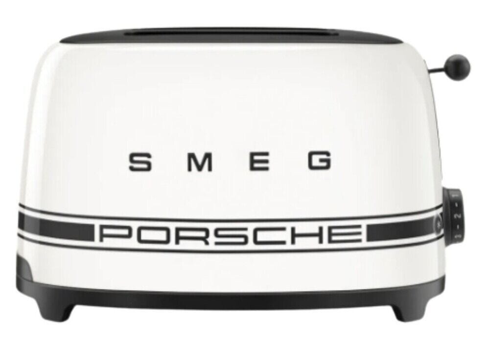 Smeg Porsche Carrara White 2 Slice Toaster - TSF01PCWEU