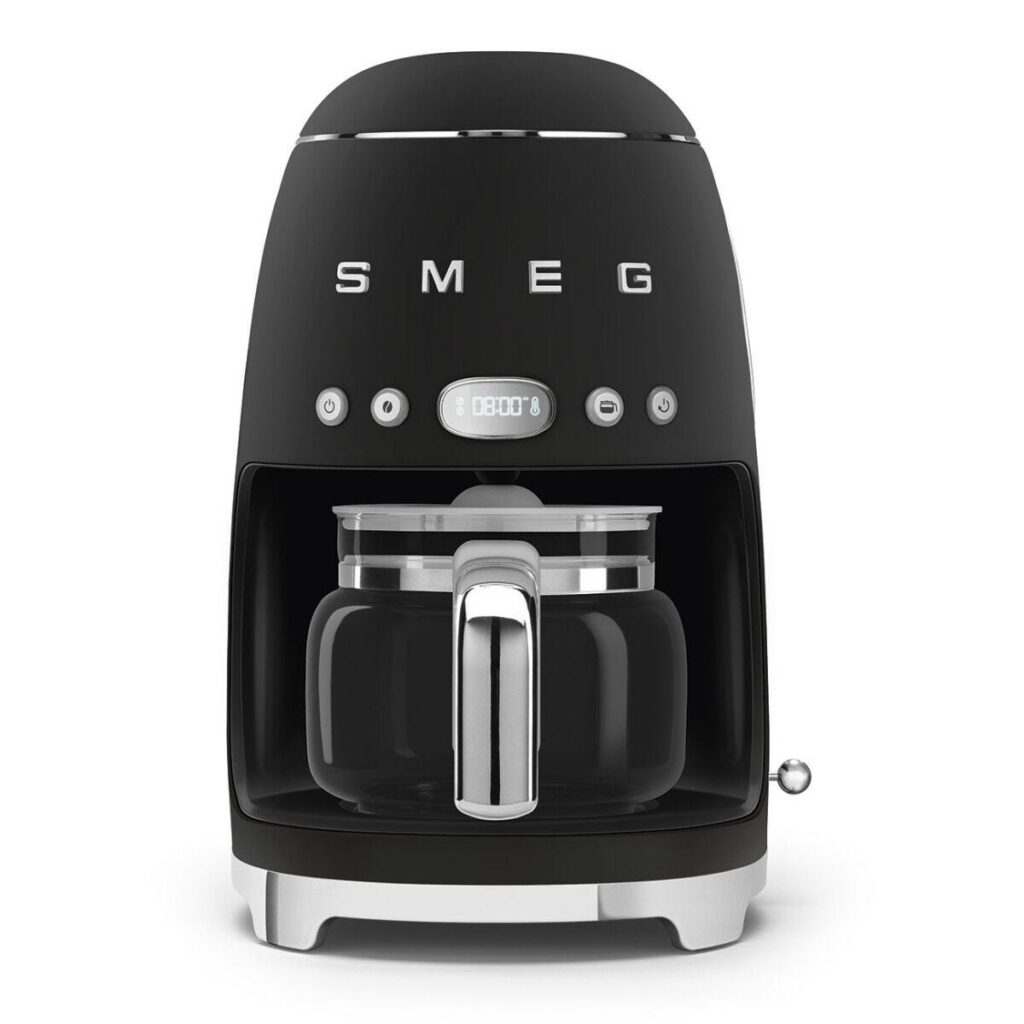 Smeg Black Retro Filter Drip Coffee Machine - DCF02BLMEU