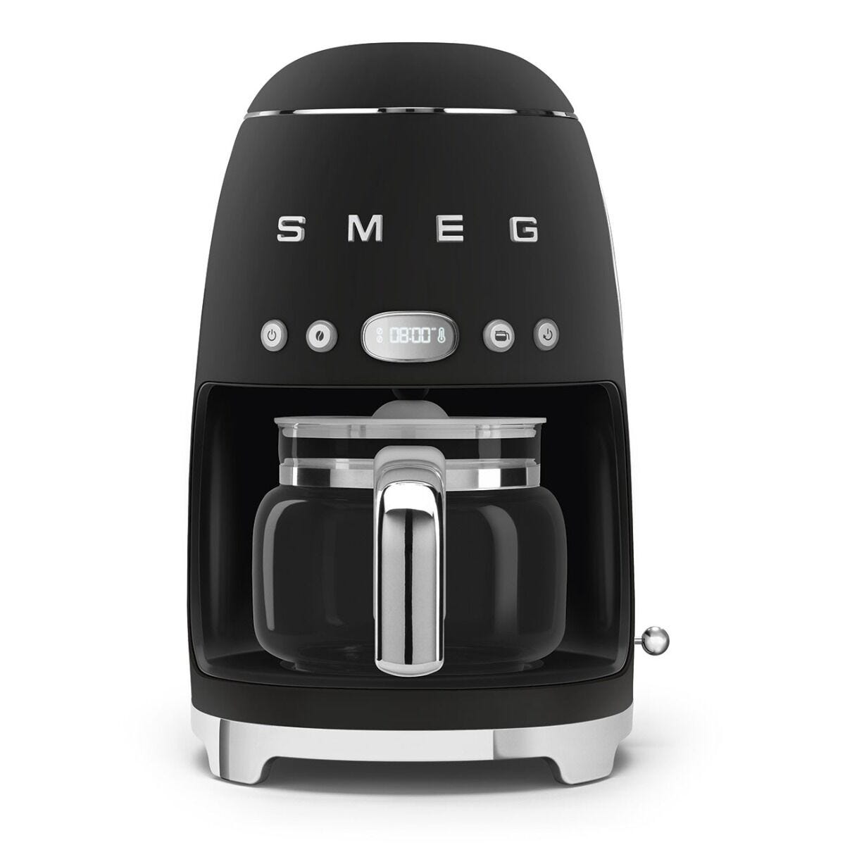 Smeg Black Retro Filter Drip Coffee Machine - DCF02BLMEU