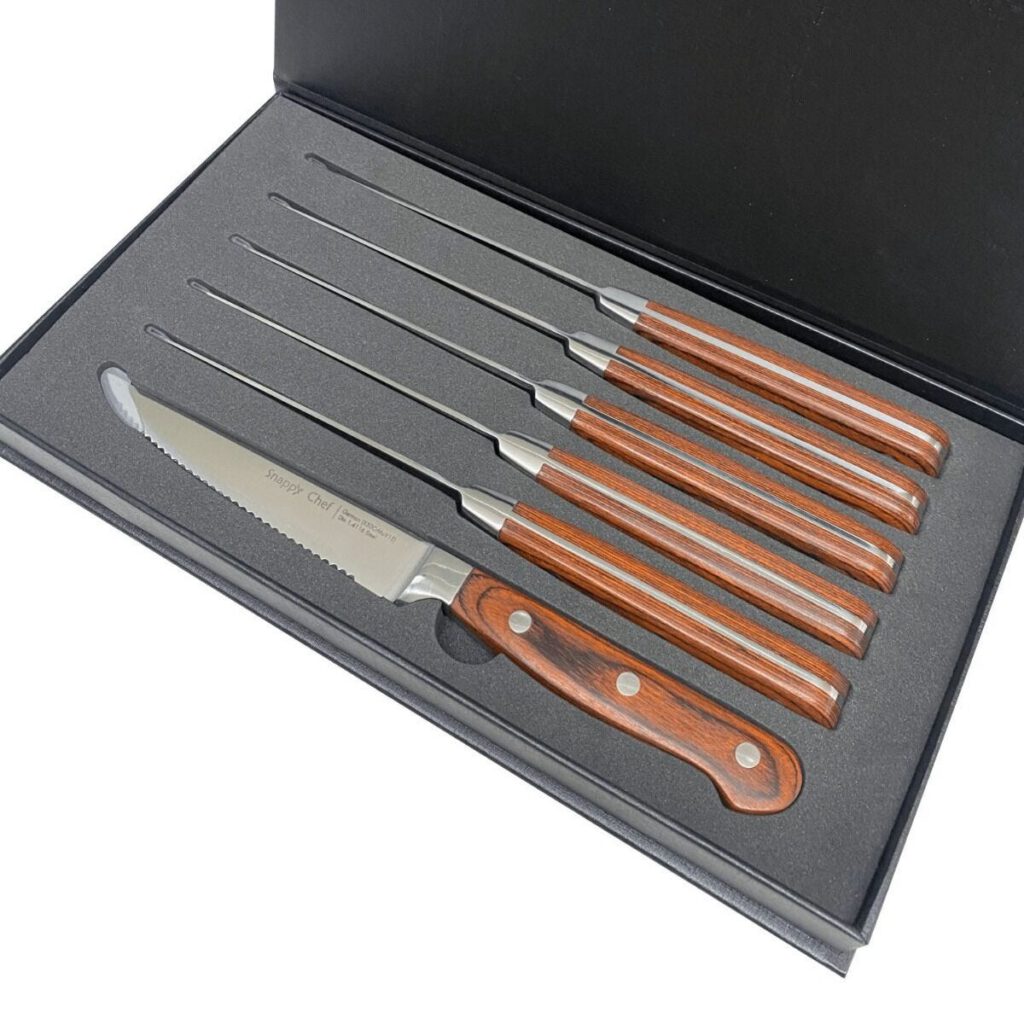 Snappy Chef 6PC Steak Knife Set - SCKS006