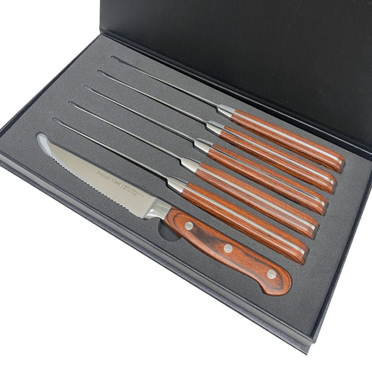 Snappy Chef 6PC Steak Knife Set - SCKS006