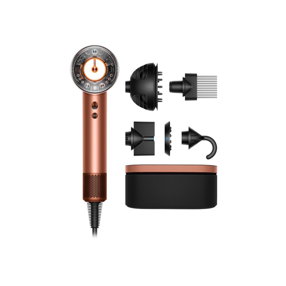Dyson Supersonic Nural Amber silk/Pink Champagne Hair Dryer Curly & Coil - 143709-01