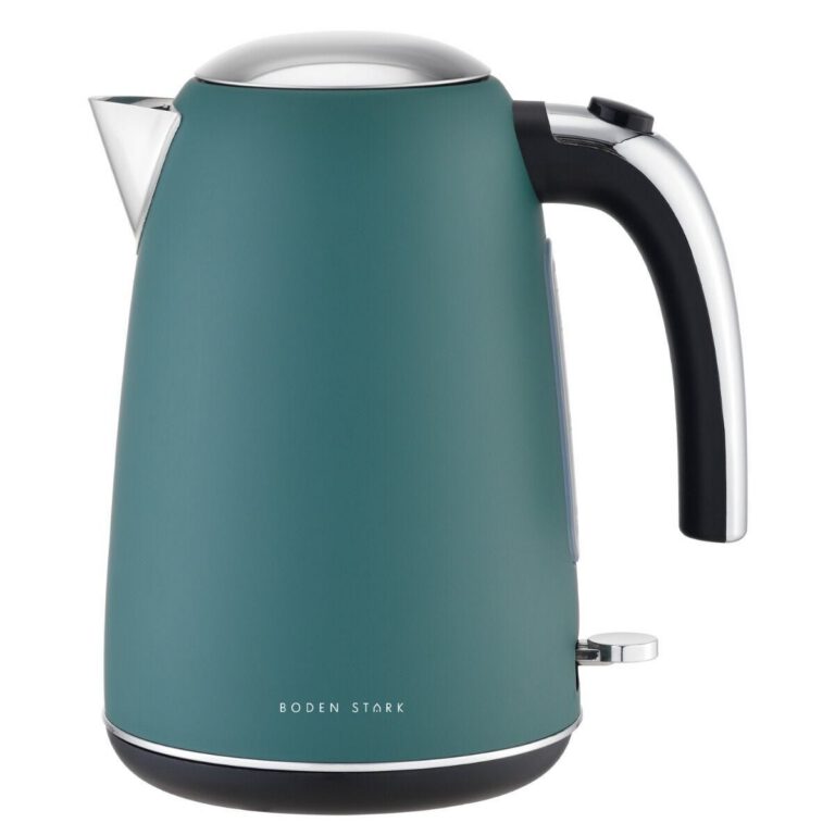 Boden Stark 1.7l Matte Green Stainless Steel Kettle - BS-MSSK-GN