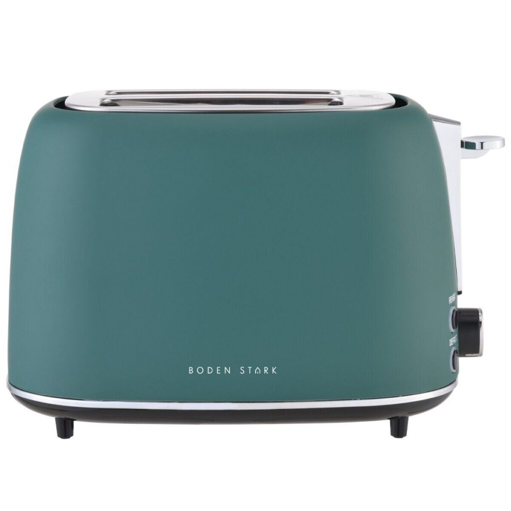 Boden Stark 2 Matte Green Stainless Steel Toaster - BS-MSST-GN
