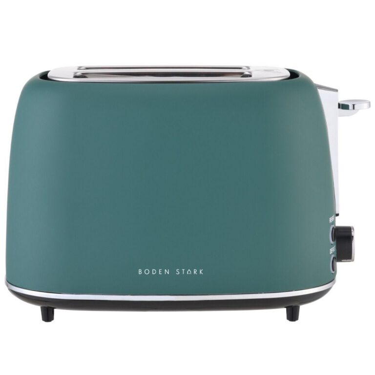Boden Stark 2 Matte Green Stainless Steel Toaster - BS-MSST-GN