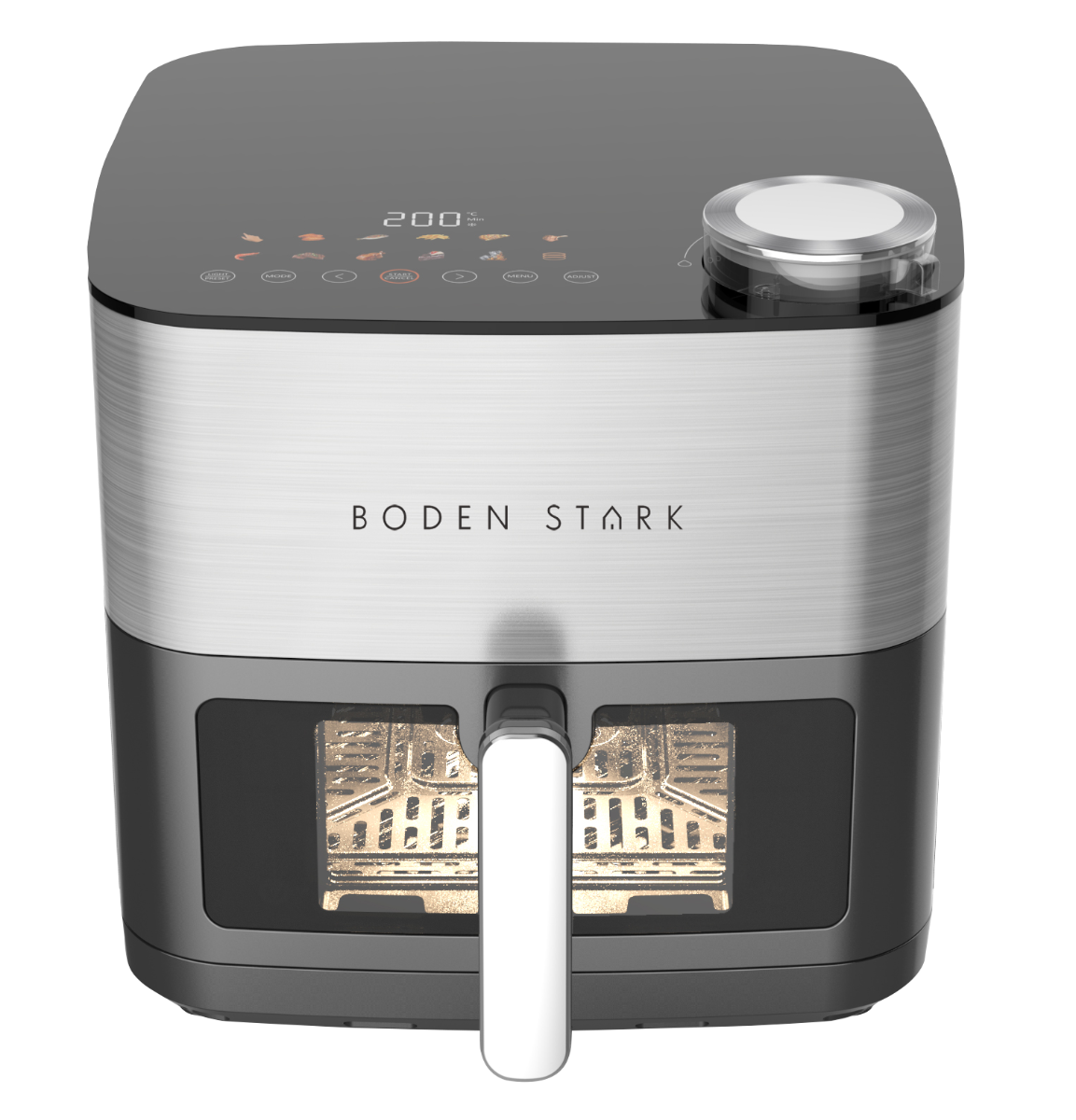 Boden Stark 8l Dual Element Air Fryer With Steaming Function - BS-DAFS01