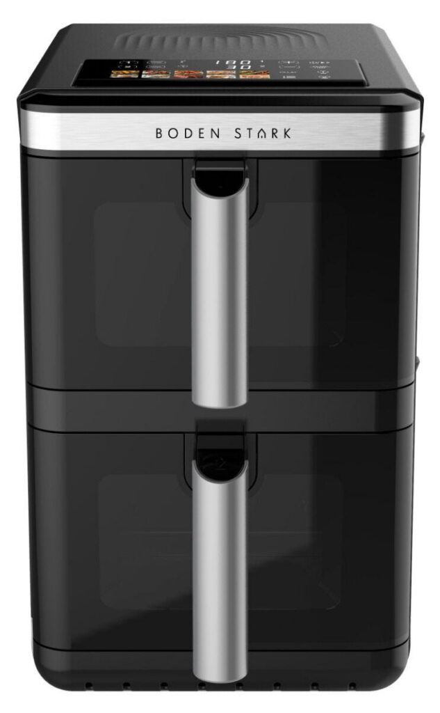 Boden Stark 11.6l Black  Double Stack Air Fryer - BS-DSAF-BK
