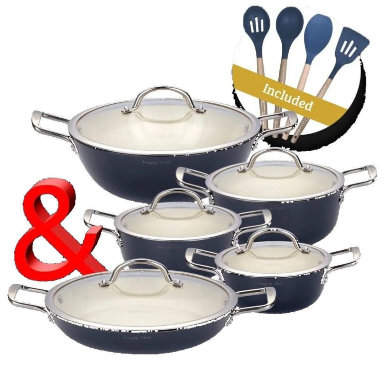 Snappy Chef 10pc Superlight Grey Cast Iron Combo - SCSG003