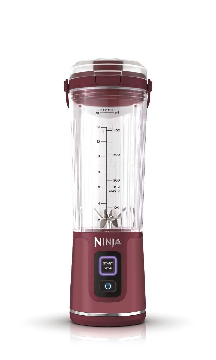 Ninja Blast Cranberry Red Cordless Portable Blender - BC151EUCR