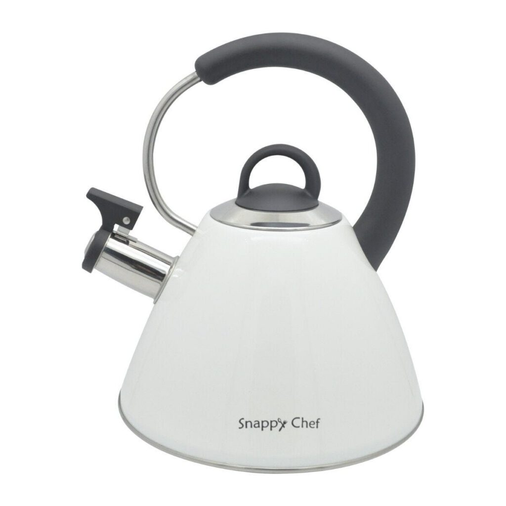 Snappy Chef 1.8l White Whistling Kettle - KEBE002