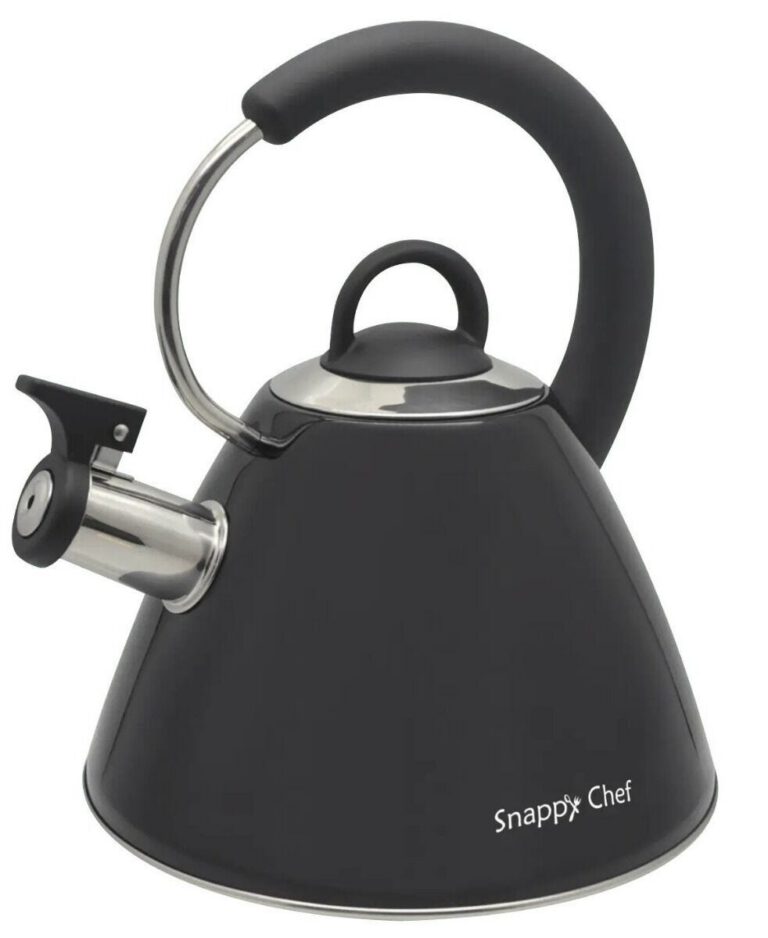 Snappy Chef 1.8l Black Whistling Kettle - KESI002