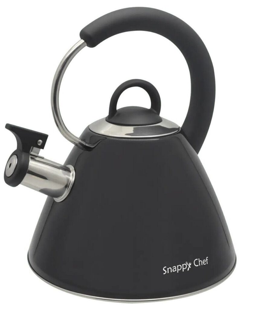 Snappy Chef 1.8l Black Whistling Kettle - KESI002