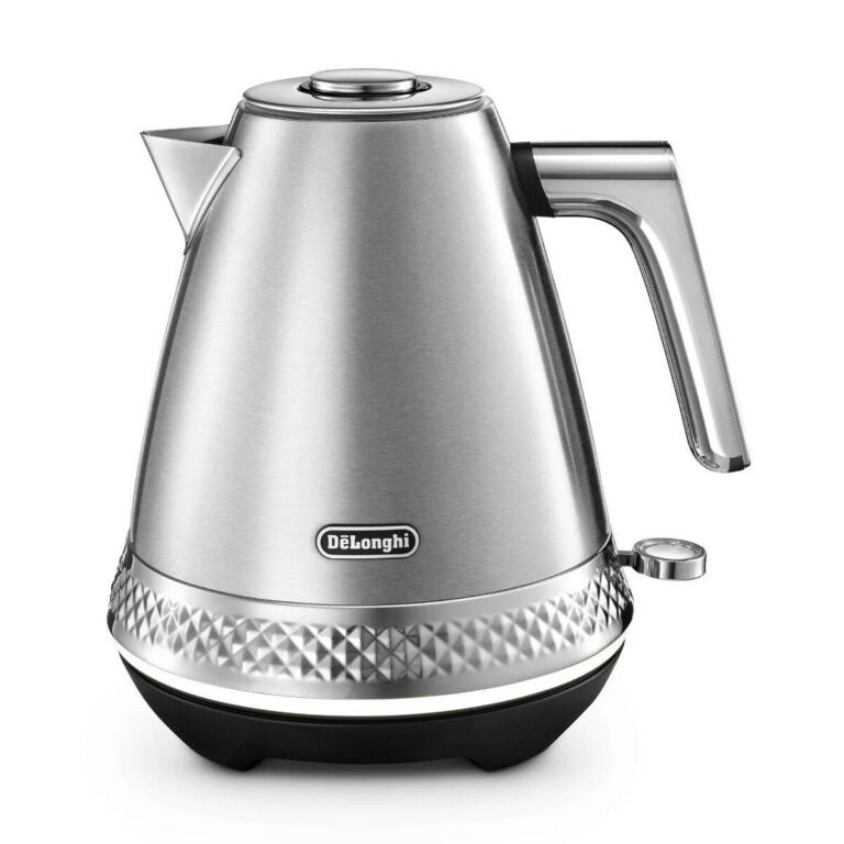 Delonghi 1.7l Metal Finish Diadema Cordless Kettle - KBV3001.M