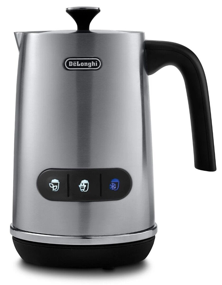 Delonghi 250ml Latte Mix Hot & Cold Dairy & Plant Based Milk Frother - EMF3.M