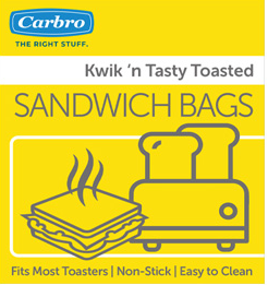 Carbro Re-Usable 2pck Toasted Sandwich Bags 335030